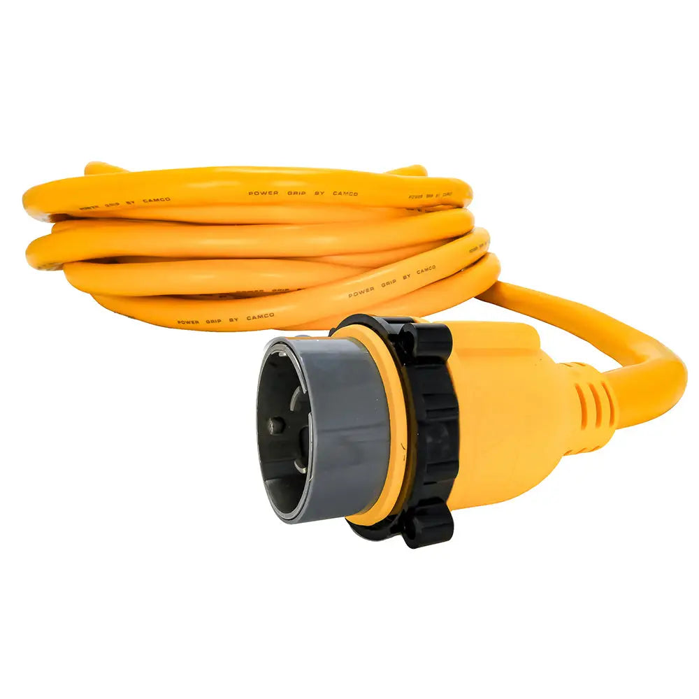 Camco 50 Amp Power Grip Marine Extension Cord - 50 M-Locking/F-Locking Adapter [55623] - Shore Power