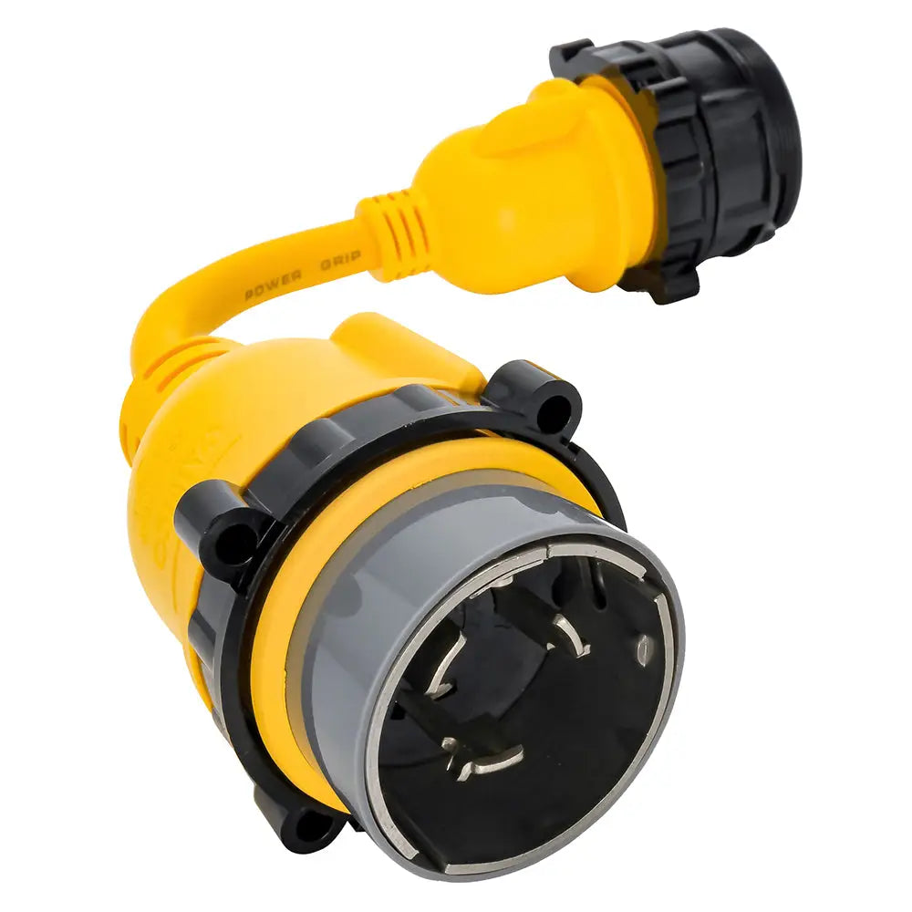 Camco 50AM/30AF Power Grip Marine 12’’ Locking Adapter - M-Lock/F-Locking Adapter [55625] - Shore Power