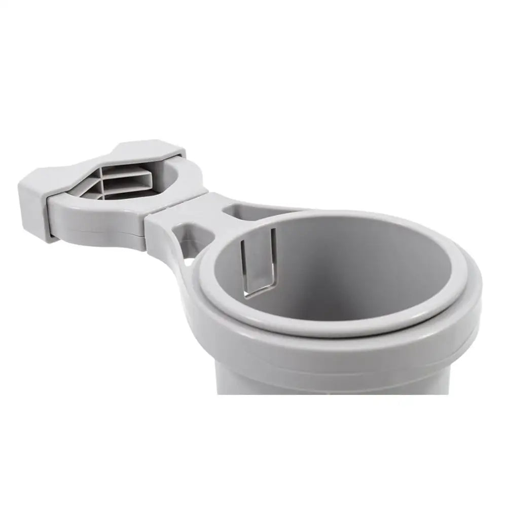 Camco Clamp-On Rail Mounted Cup Holder - Large for Up to 2’’ Rail - Grey [53092] - Deck / Galley