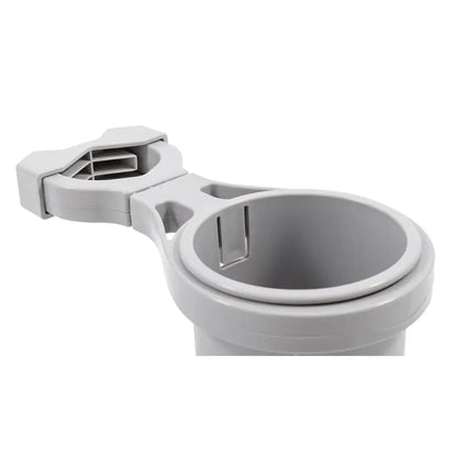 Camco Clamp-On Rail Mounted Cup Holder - Large for Up to 2’’ Rail - Grey [53092] - Deck / Galley
