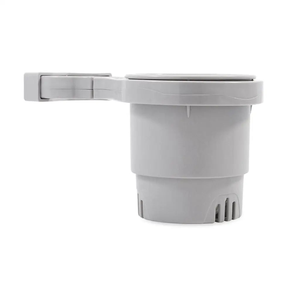 Camco Clamp-On Rail Mounted Cup Holder - Large for Up to 2’’ Rail - Grey [53092] - Deck / Galley