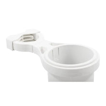 Camco Clamp-On Rail Mounted Cup Holder - Large for Up to 2’’ Rail - White [53083] - Deck / Galley