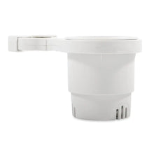 Camco Clamp-On Rail Mounted Cup Holder - Small for Up to 1-1/4’’ Rail - White [53086] - Deck / Galley