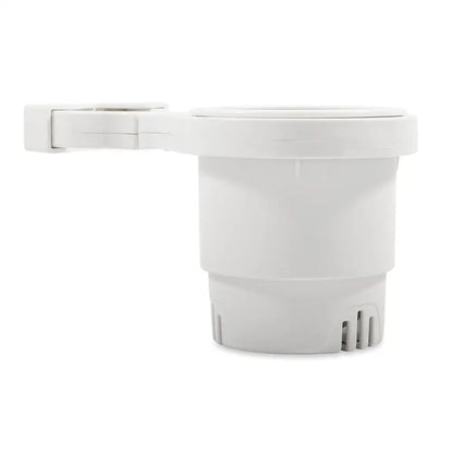 Camco Clamp-On Rail Mounted Cup Holder - Small for Up to 1-1/4’’ Rail - White [53086] - Deck / Galley