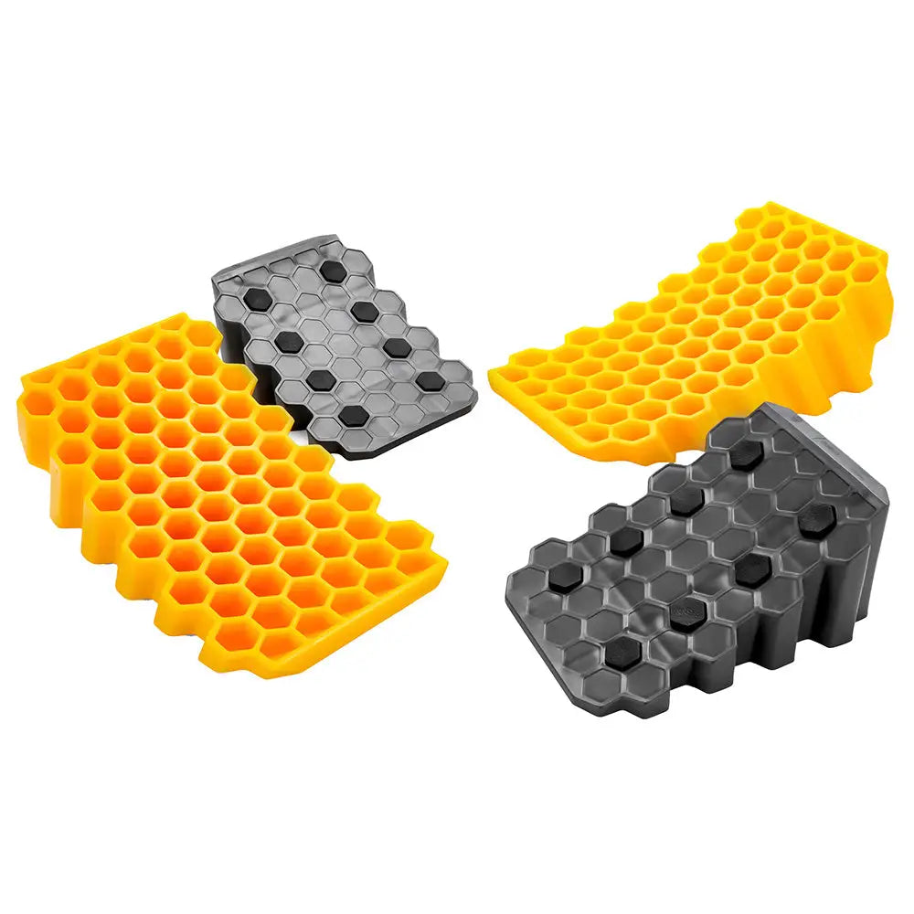 Camco Curved Leveler Wheel Chock *2-Pack [44425] - Hitches & Accessories
