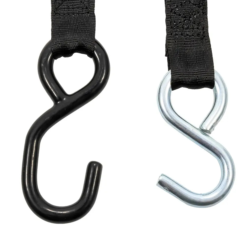 Camco Retractable Tie-Down Straps - 1’’ Width 6 Dual Hooks [50033] - Accessories