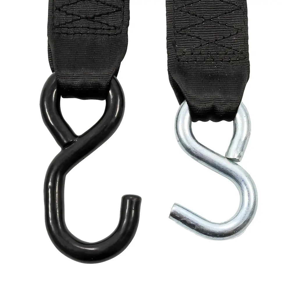 Camco Retractable Tie Down Straps - 2’’ Width 6 Dual Hooks [50031] - Accessories