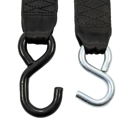 Camco Retractable Tie Down Straps - 2’’ Width 6 Dual Hooks [50031] - Accessories