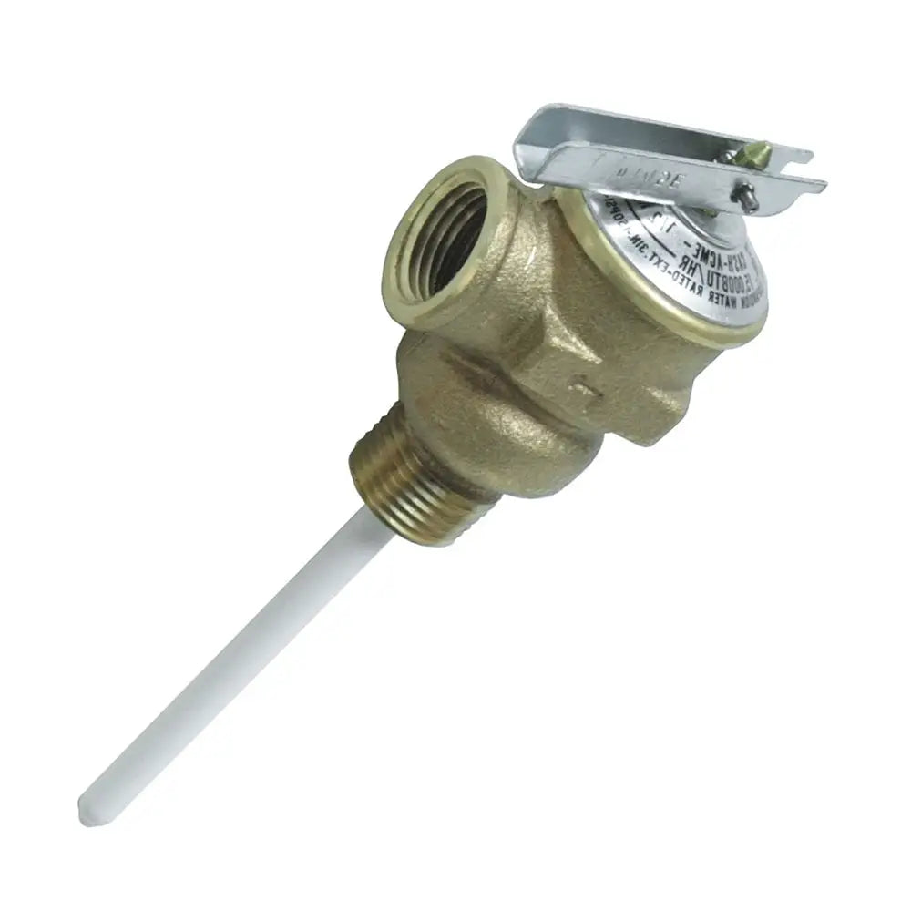Camco Temperature & Pressure Relief Valve - 1/2’’ Valve w/4’’ Probe [10423] - Blowers & Heaters