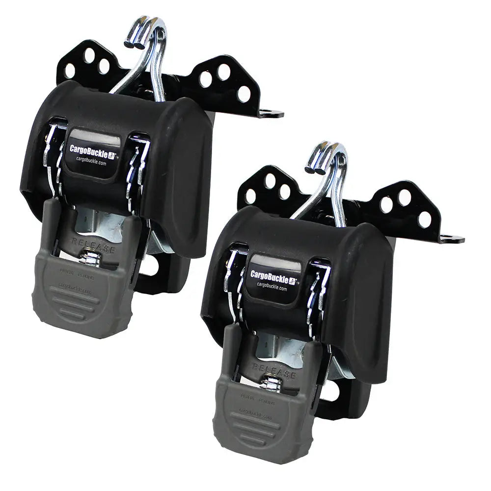 CargoBuckle Universal Ladder Rack Tie-Down System - 2’’ Retractable Tie-Down - 1 Pair [F153180] - Tie-Downs