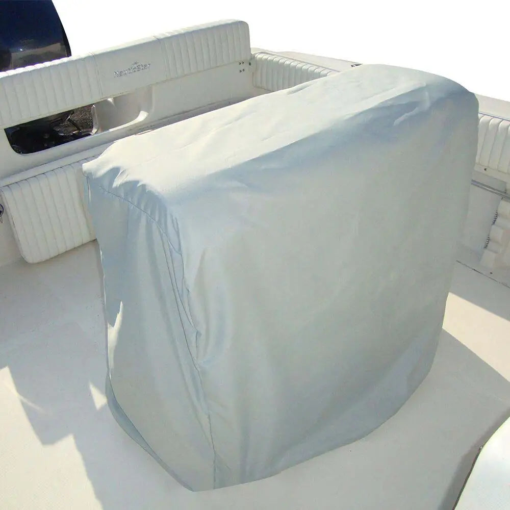 Carver Poly-Flex II Universal Leaning Post Cover - 47’’H x 41’’W x 24’’D - Grey [84013F-10] - Winter Covers