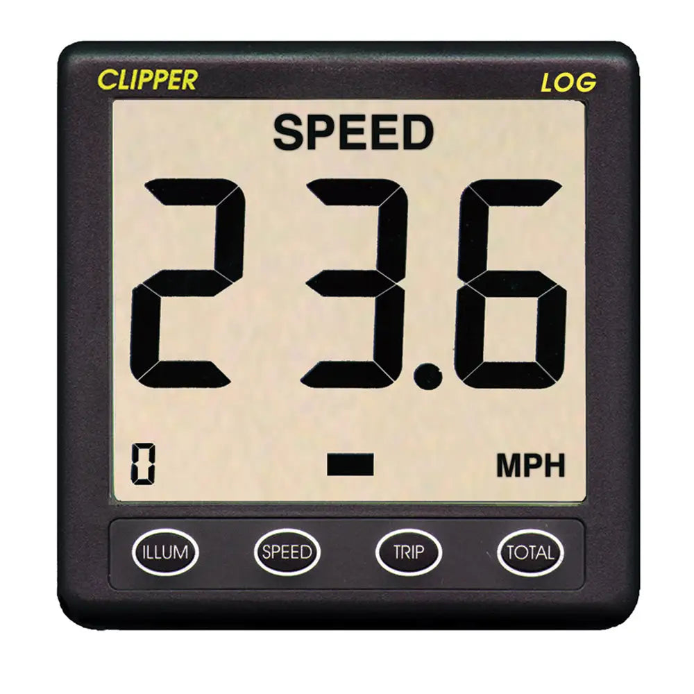 Clipper Speed Log Instrument w/Transducer & Cover [CL-S] - Instruments