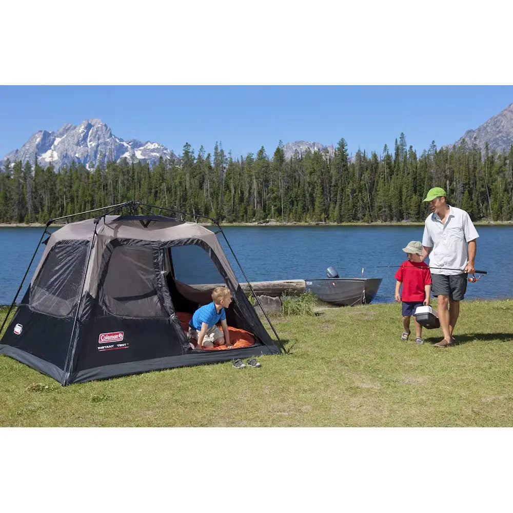 Coleman 4-Person Cabin Camping Tent w/Instant Setup - Black [2206916] - Tents