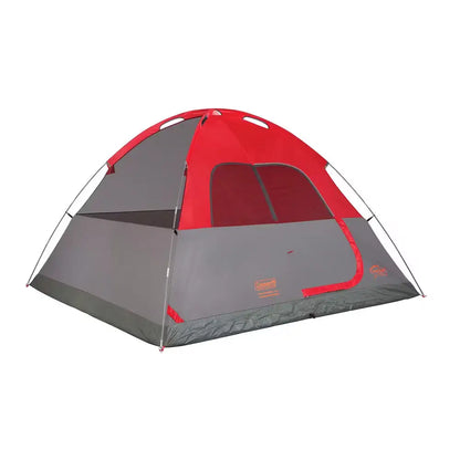 Coleman 6-Person Flatwoods II Lightweight Dome Camping Tent - Red [2207385] - Tents