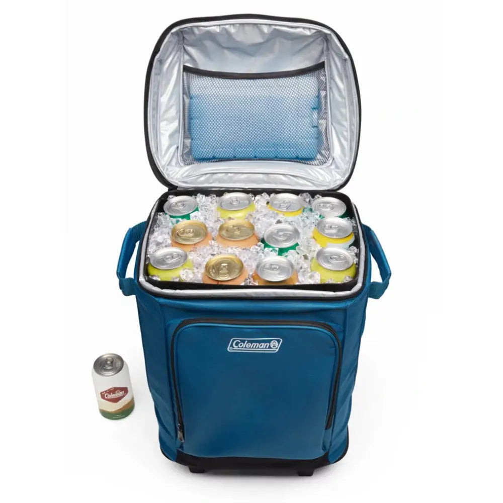Coleman CHILLER 42-Can Soft-Sided Portable Cooler w/Wheels - Deep Ocean [2158120] - Coolers