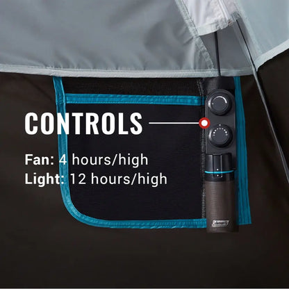Coleman OneSource Rechargeable 4-Person Camping Dome Tent w/Airflow System LED Lighting [2000035457] - Tents
