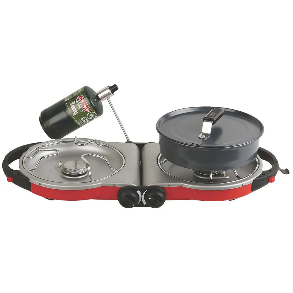 ColemanPerfectFlow InstaStart Fold N Go Stove - 2-Burner [2000038018] - Camping