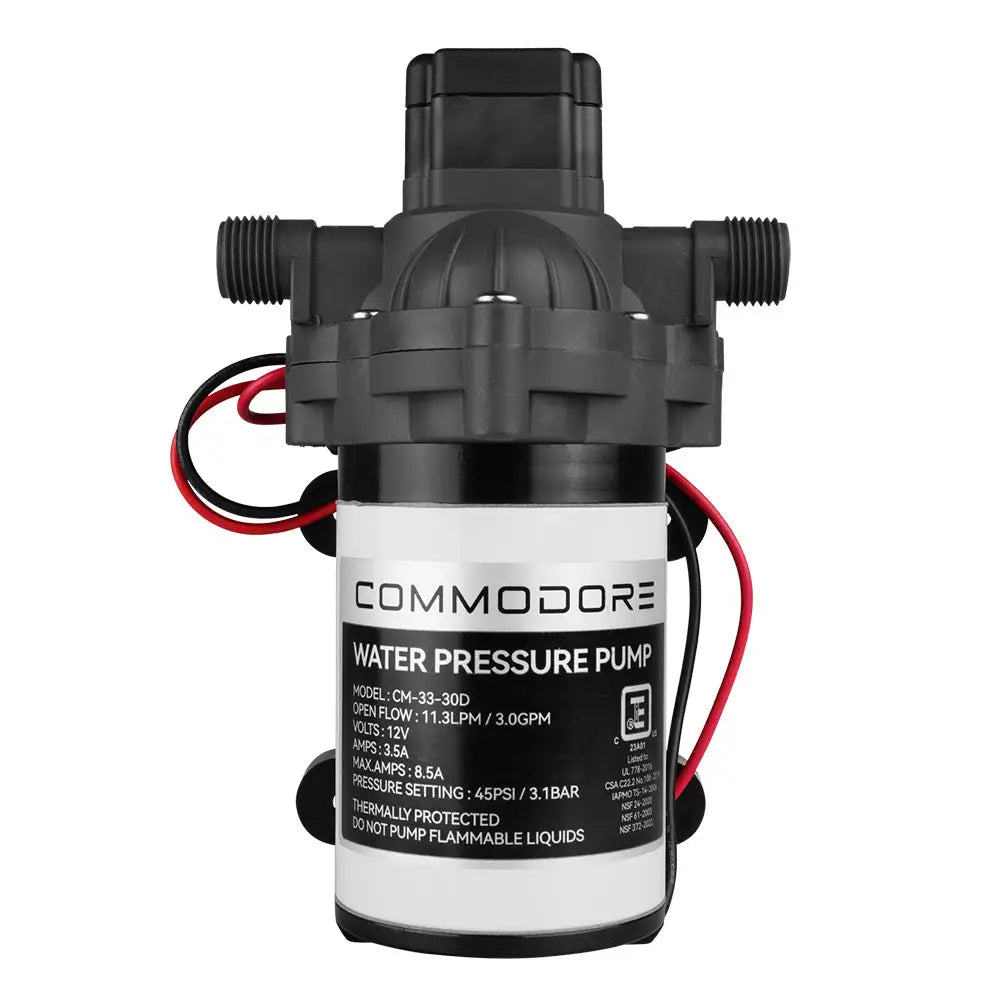 Commodore 3.0 GPM Water Pump - 12V [CM-33-30D] - Washdown / Pressure Pumps
