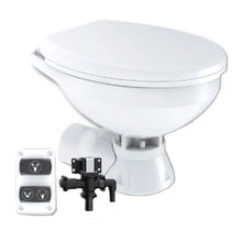 Commodore Quiet Flush Electric Toilet - Rear Macerator w/Solenoid Valve - Regular Size [CM3RMT] - Marine Sanitation