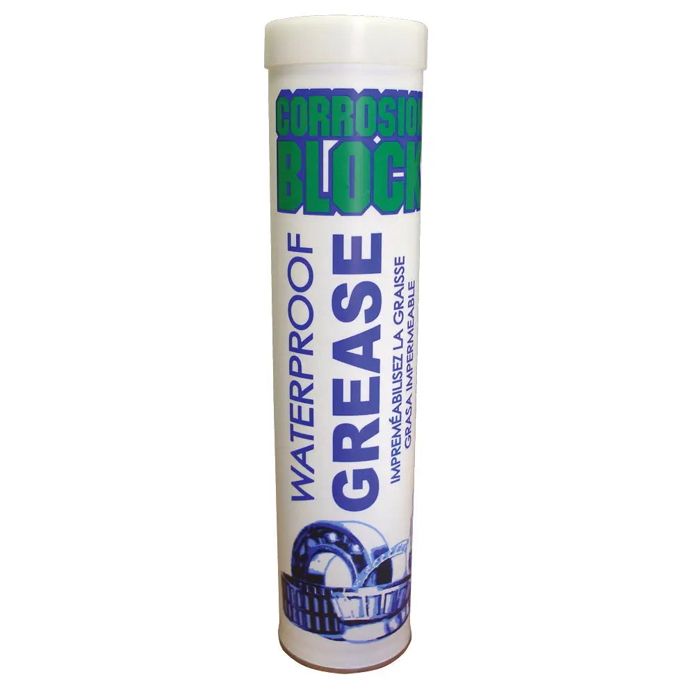 Corrosion Block High Performance Waterproof Grease - 14oz Cartridge - Non-Hazmat Non-Flammable Non-Toxic [25014]