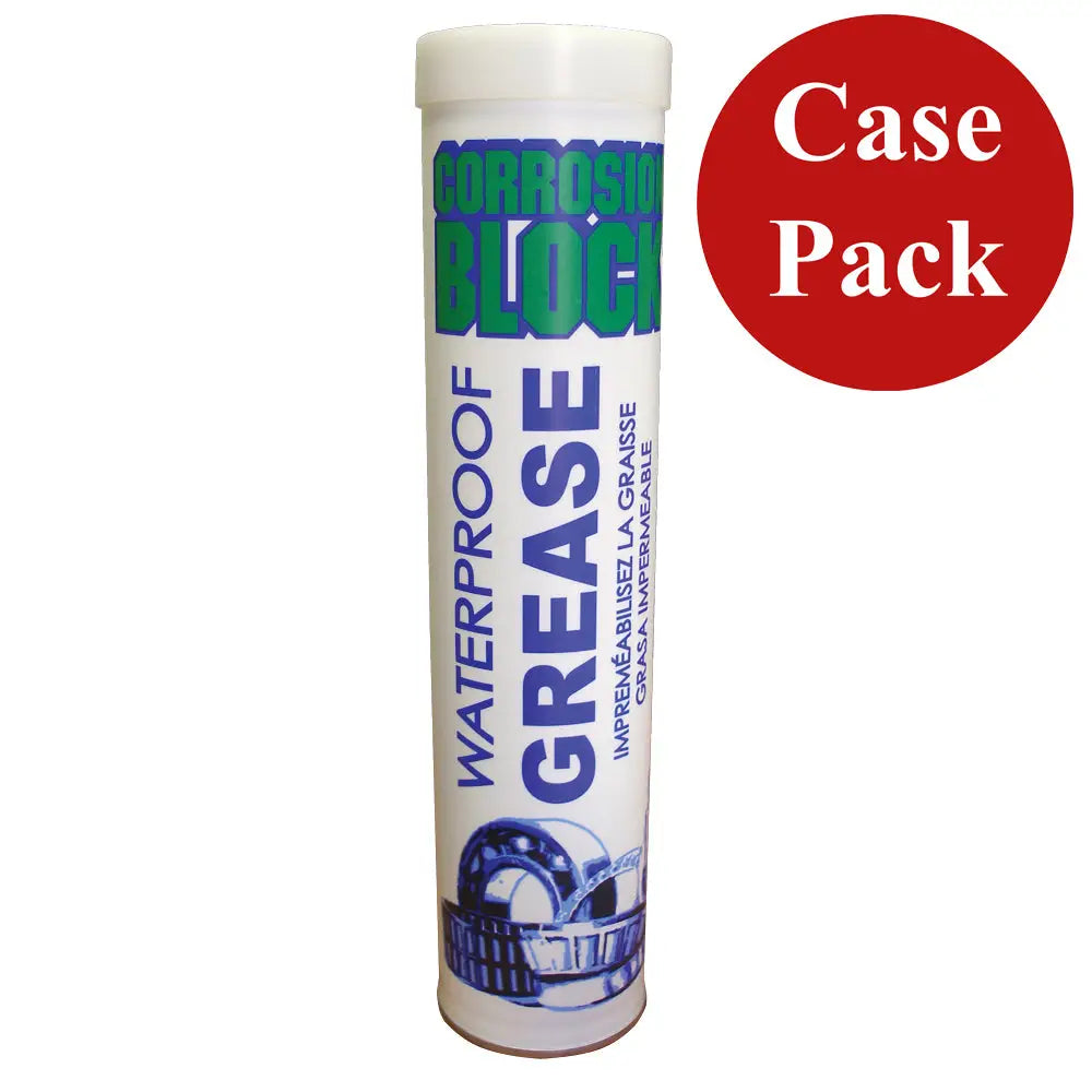 Corrosion Block High Performance Waterproof Grease - 14oz Cartridge - Non-Hazmat Non-Flammable Non-Toxic *Case of 10*