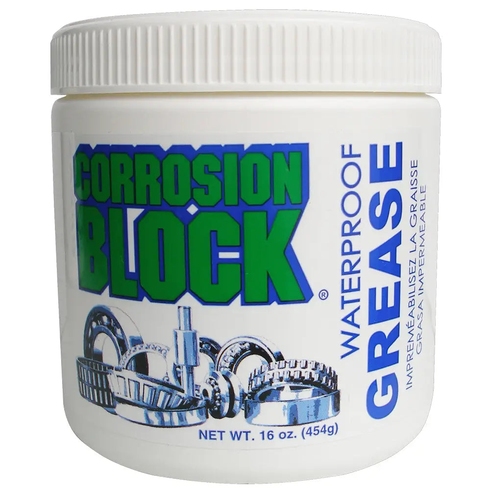 Corrosion Block High Performance Waterproof Grease - 16oz Tub - Non-Hazmat Non-Flammable Non-Toxic [25016] - Cleaning
