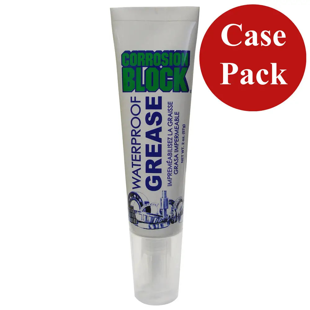 Corrosion Block High Performance Waterproof Grease - 2oz Tube - Non-Hazmat Non-Flammable Non-Toxic *Case of 24*