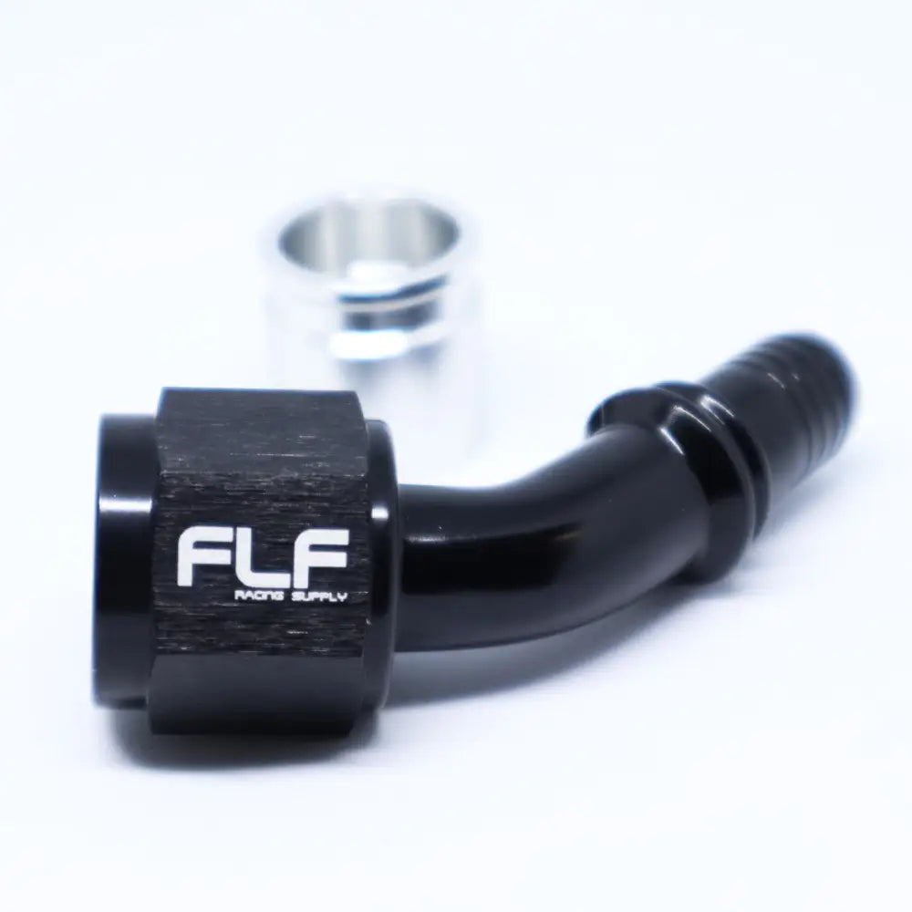 Crimp-On Swivel Hose End (Braided PTFE) - 45 Degree AN - 6