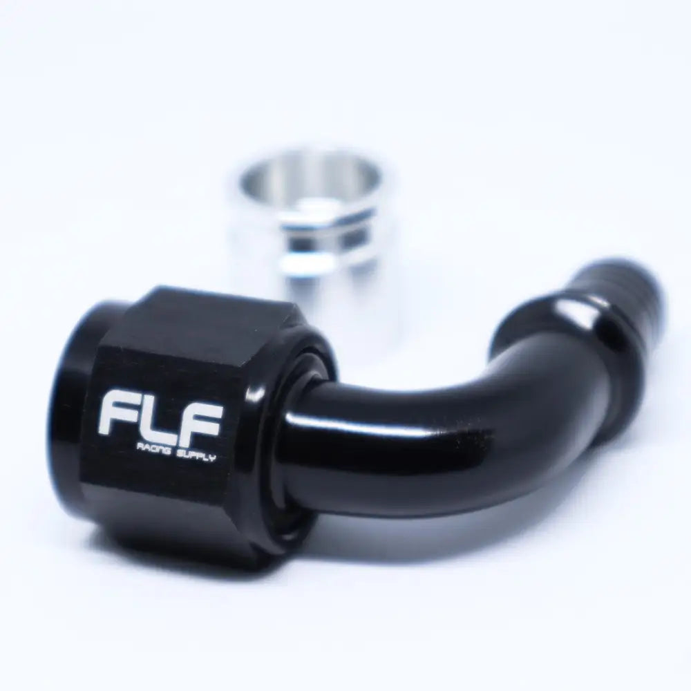 Crimp-On Swivel Hose End (Braided PTFE) - 90 Degree AN - 4