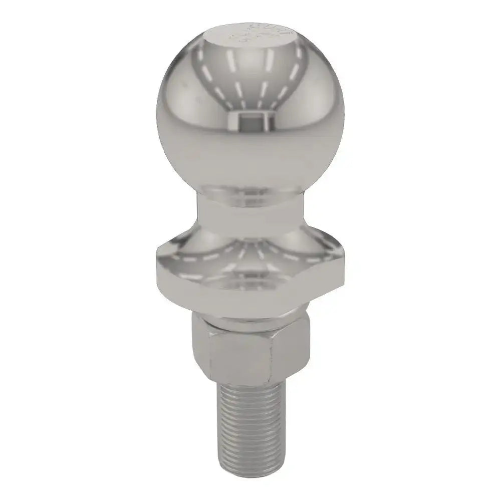 CURT 1-7/8’’ Trailer Ball - 3/4’’ x 2-1/8’’ Shank - 2,000 lb. Capacity - Stainless Steel [40080] - Accessories