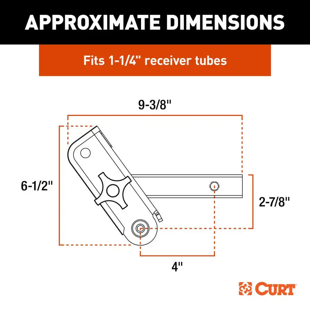 CURT ActiveLink 1-1/4’’ Receiver Shank - Up to 3500 lbs [18401] - Accessories