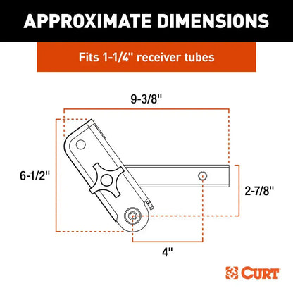 CURT ActiveLink 1-1/4’’ Receiver Shank - Up to 3500 lbs [18401] - Accessories