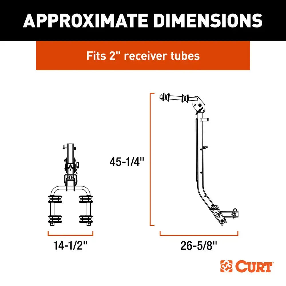 CURT ActiveLink SE Series Bike Rack - 2 Bikes Up to 90 lbs [18410] - Accessories