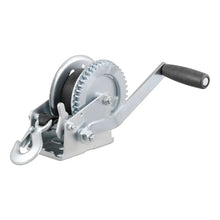 CURT Hand Crank 1400 lb. Winch w/20 Strap 7-1/2’’ Handle [29435] - Trailer Winches