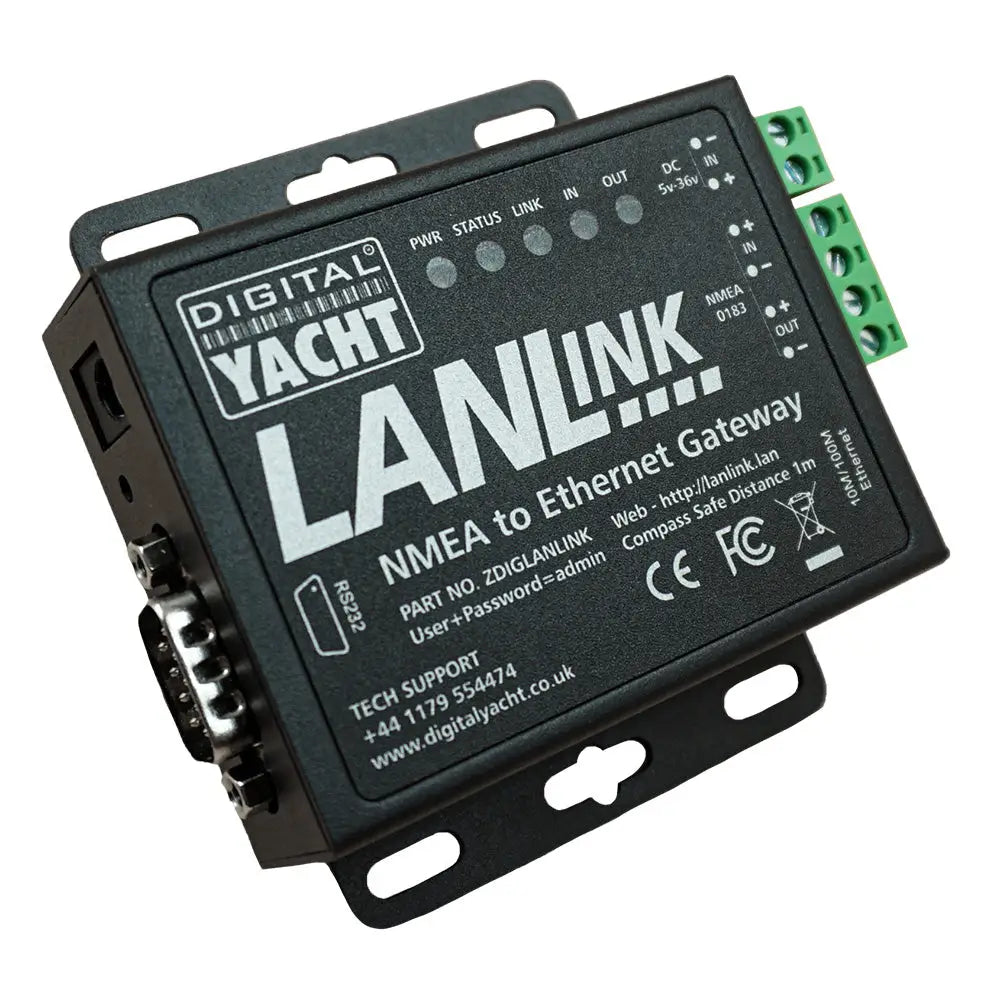 Digital Yacht LANLink NMEA 0183 To Ethernet Gateway [ZDIGLANLINK] - Accessories