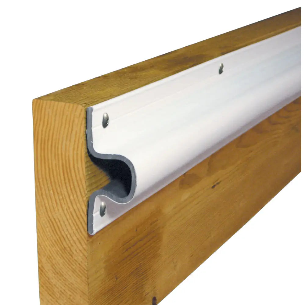 Dock Edge ’C’ Guard PVC Dock Profile - (4) 6’ Sections - White [1133-F] - Bumpers/Guards
