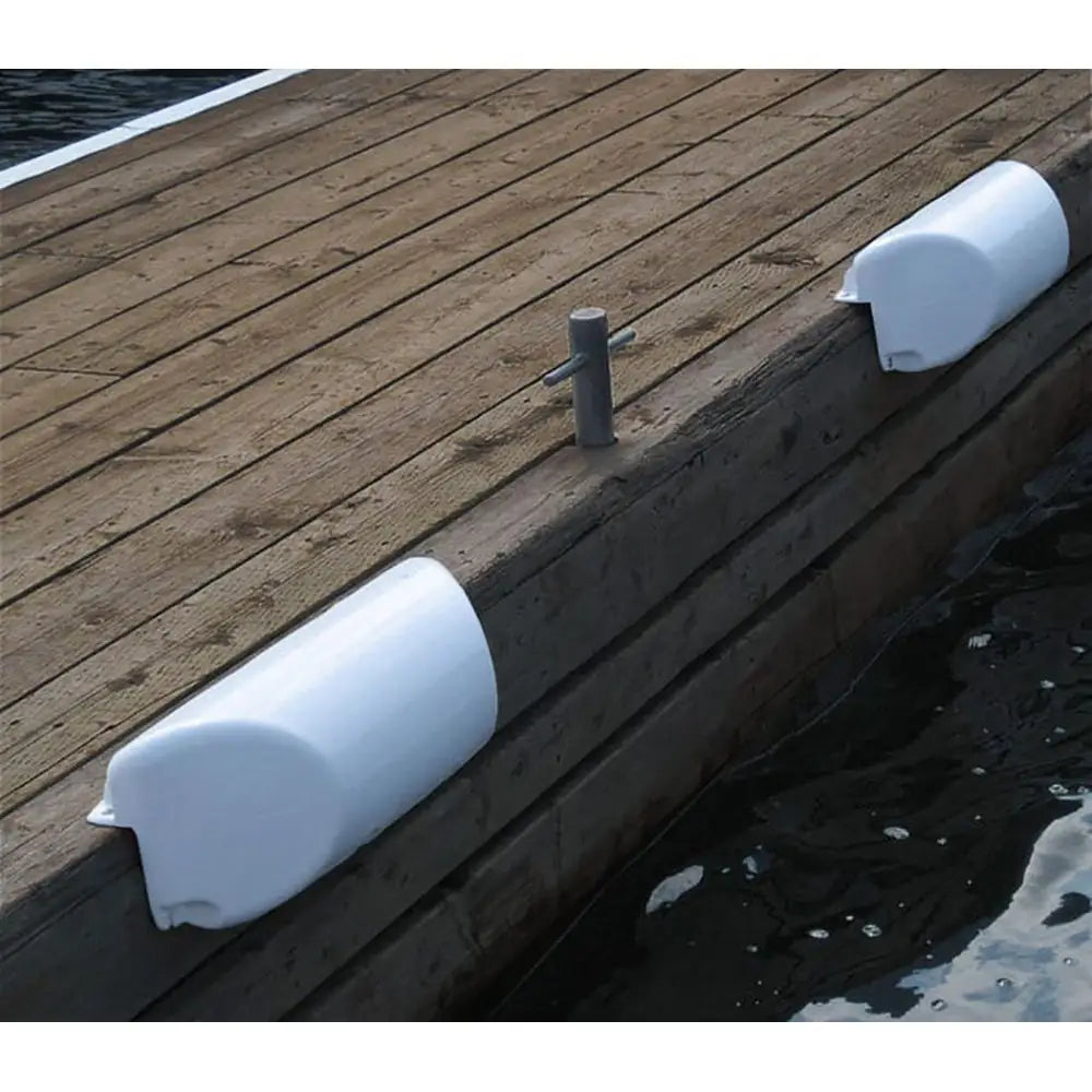 Dock Edge Dolphin Dockside Bumper 7’’ x 16’’ Straight - White [1060-W-F] - Bumpers/Guards