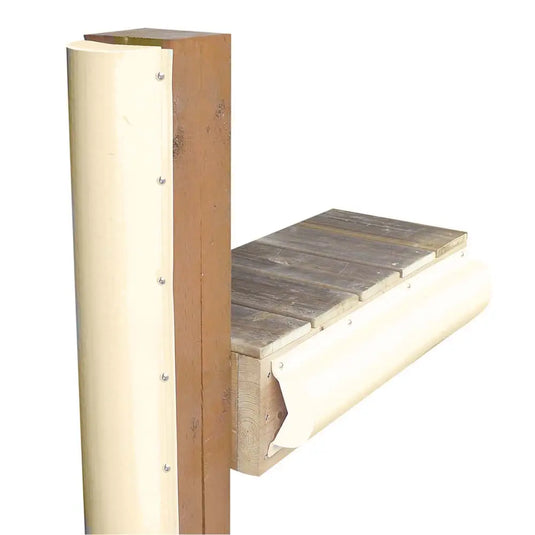 Dock Edge Piling Bumper - One End Capped - 6 - Beige [DE1020SF] - Bumpers/Guards