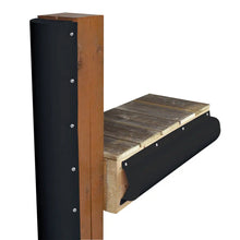 Dock Edge Piling Bumper - One End Capped - 6’ - Black [1020-B-F] - Bumpers/Guards