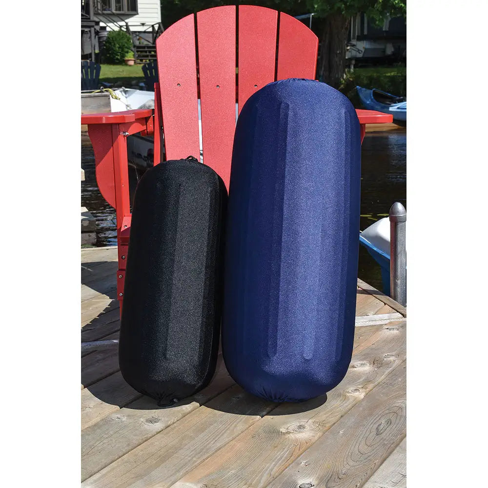 Dock Edge Reversible Fender Cover - Black/Blue - Medium [DE965869F] - Fender Covers