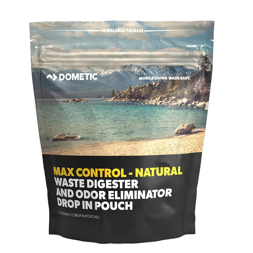 Dometic Max Control Waste Digester Odor Eliminator Drop-In Pouch - 12-Pack [9620000730] - Cleaning