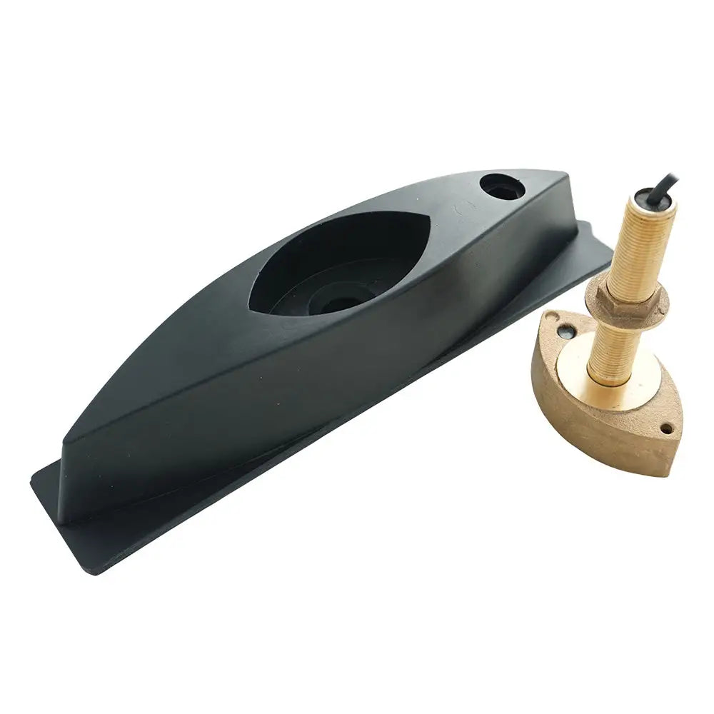 Echonautics Bronze Stem Thru-Hull CW Dual-Frequency Transducer w/Fairing Block - 600W 50/200 kHz [CB101D600CW-FB]