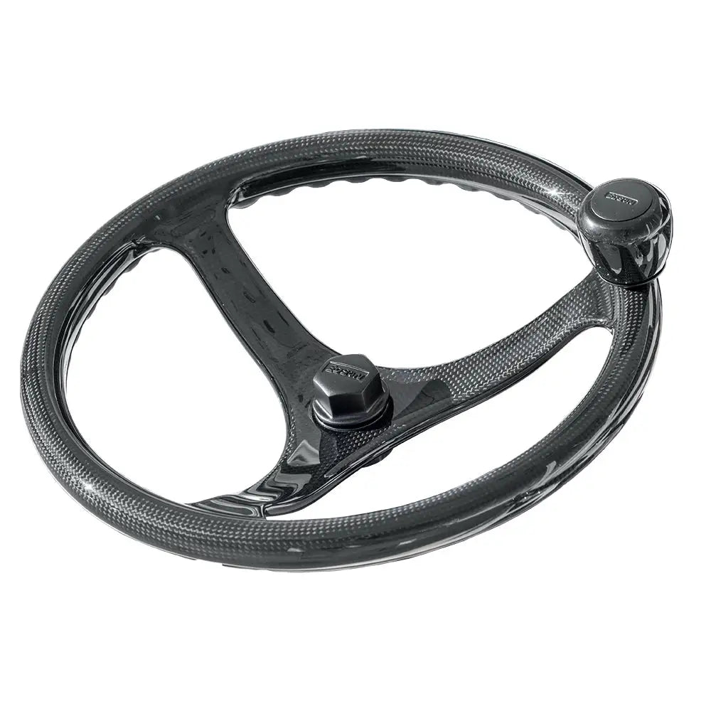 Edson EC3 Elite Carbon 13’’ ComfortGrip PowerWheel - Carbon Fiber - 3-Spoke [1710C-13C-KIT] - Steering Wheels