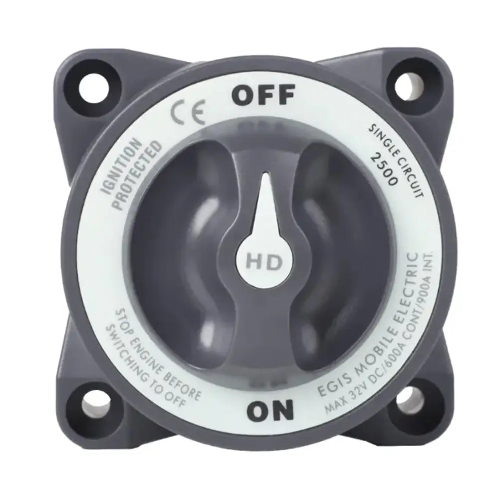 Heavy Duty 600A Off On Egis Battery Switch Series - Battery Management