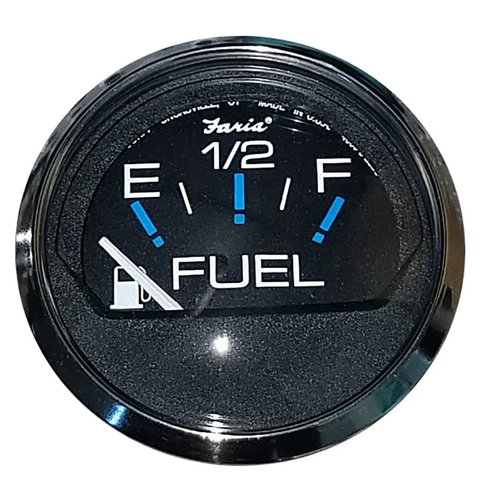 Faria Chesapeake Black 2’’ Fuel Level Gauge (E-1/2-F) [13701] - Gauges
