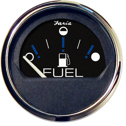 Faria Chesapeake Black 2’’ Fuel Level Gauge (Metric) [13721] - Gauges