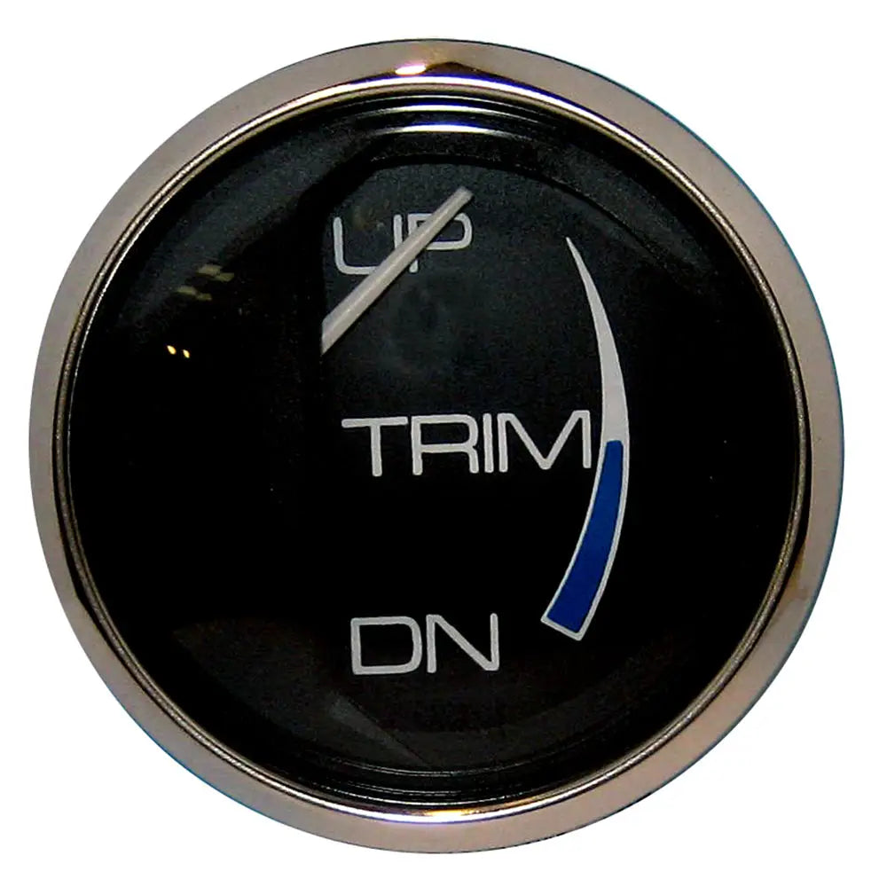Faria Chesapeake Black 2’’ Trim Gauge (Mercury / Mariner / Mercruiser / Volvo DP / Yamaha 01 and newer) [13707] - Gauges
