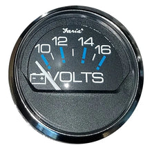 Faria Chesapeake Black 2’’ Voltmeter (10-16 VDC) [13705] - Gauges