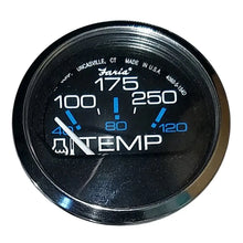 Faria Chesapeake Black 2’’ Water Temperature Gauge (100-250F) [13704] - Gauges