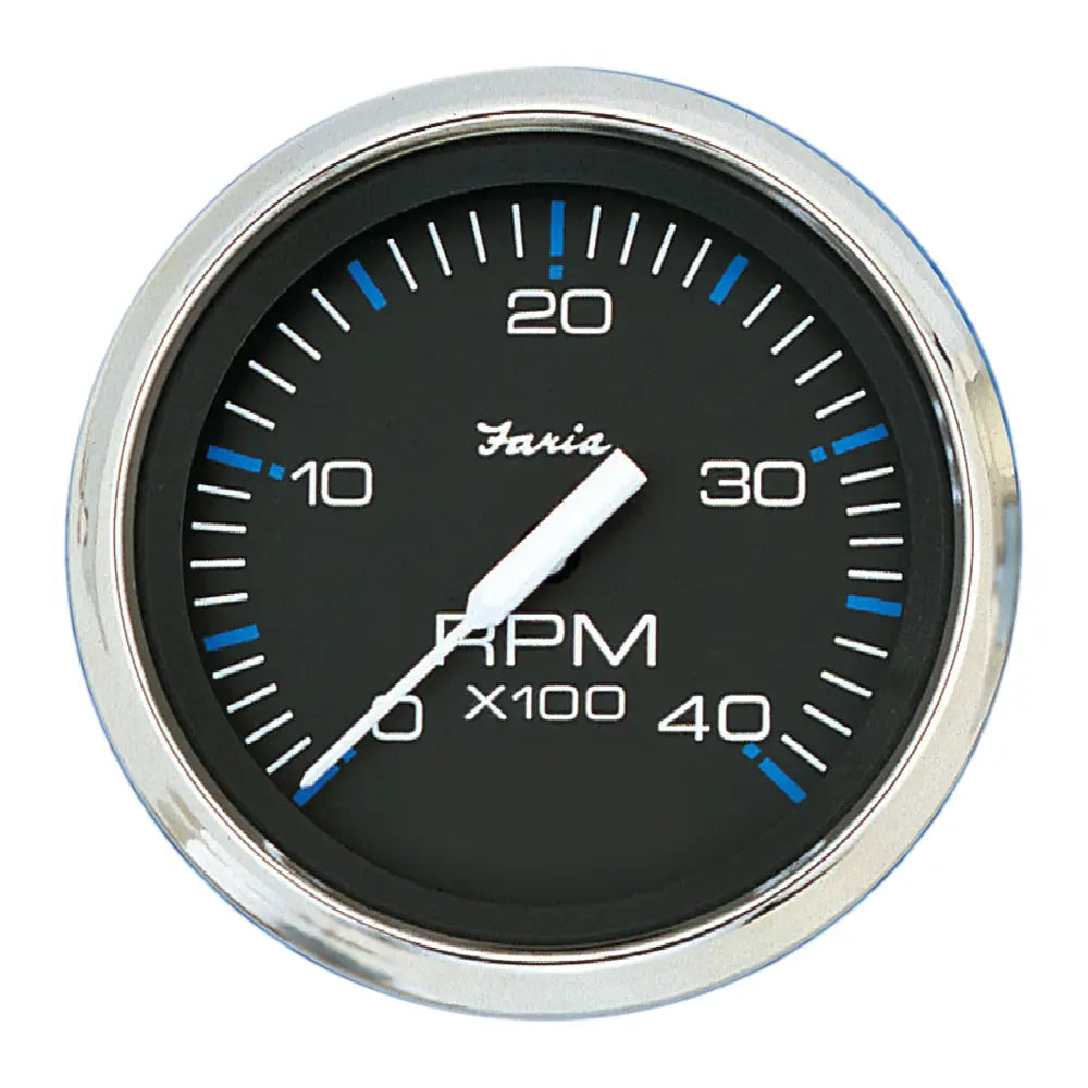 Faria Chesapeake Black 4’’ Tachometer - 4000 RPM (Diesel) [33742] - Gauges